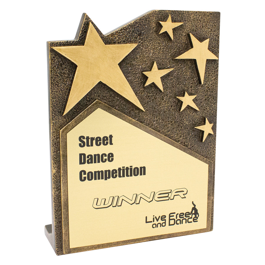 Star Cross Gold Plaque
