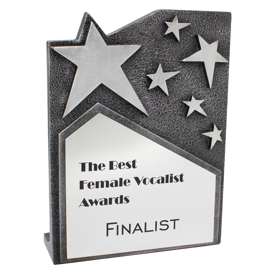Star Cross Silver Plaque
