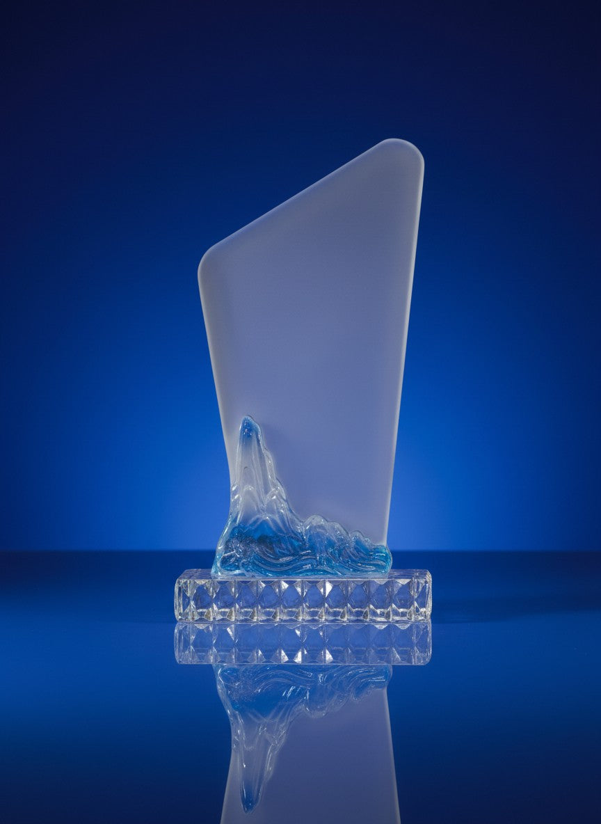 Crystal Glass Award - Premium Crystal Achievement Award