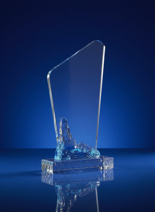 Crystal Glass Award - Premium Crystal Achievement Award