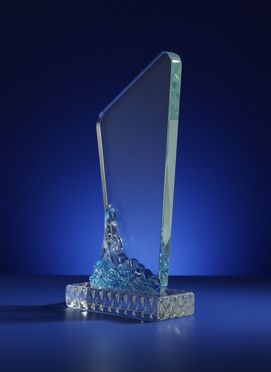 Crystal Glass Award - Premium Crystal Achievement Award