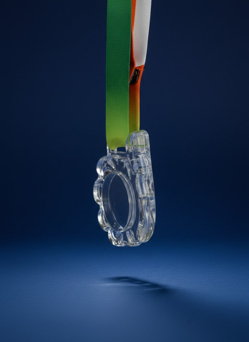 Elite Thumbs Up Glass Medal