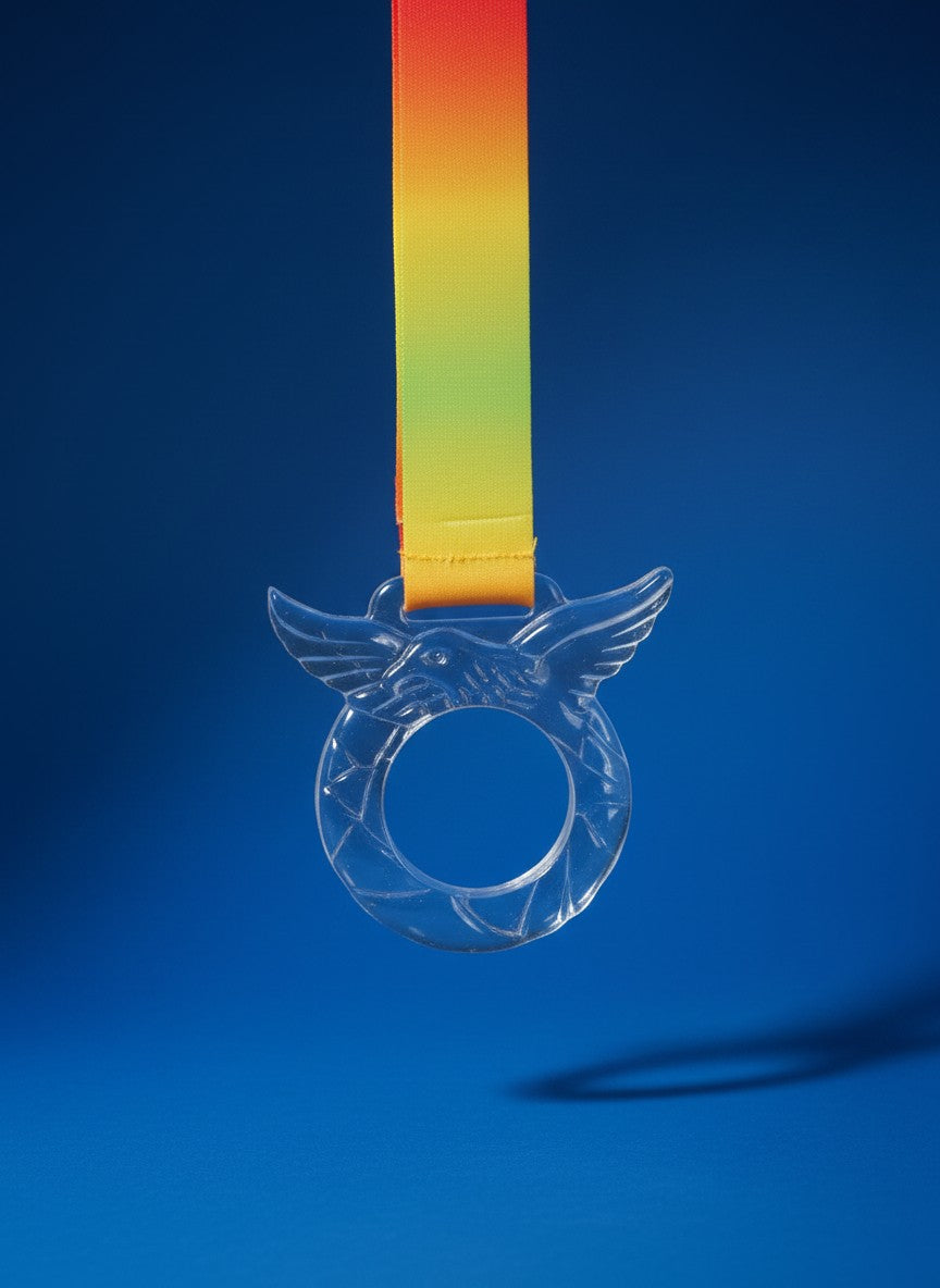 Elite Hawk Glass Medal