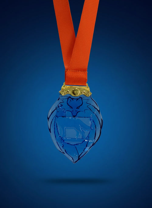 Elite Fox Glass Medal