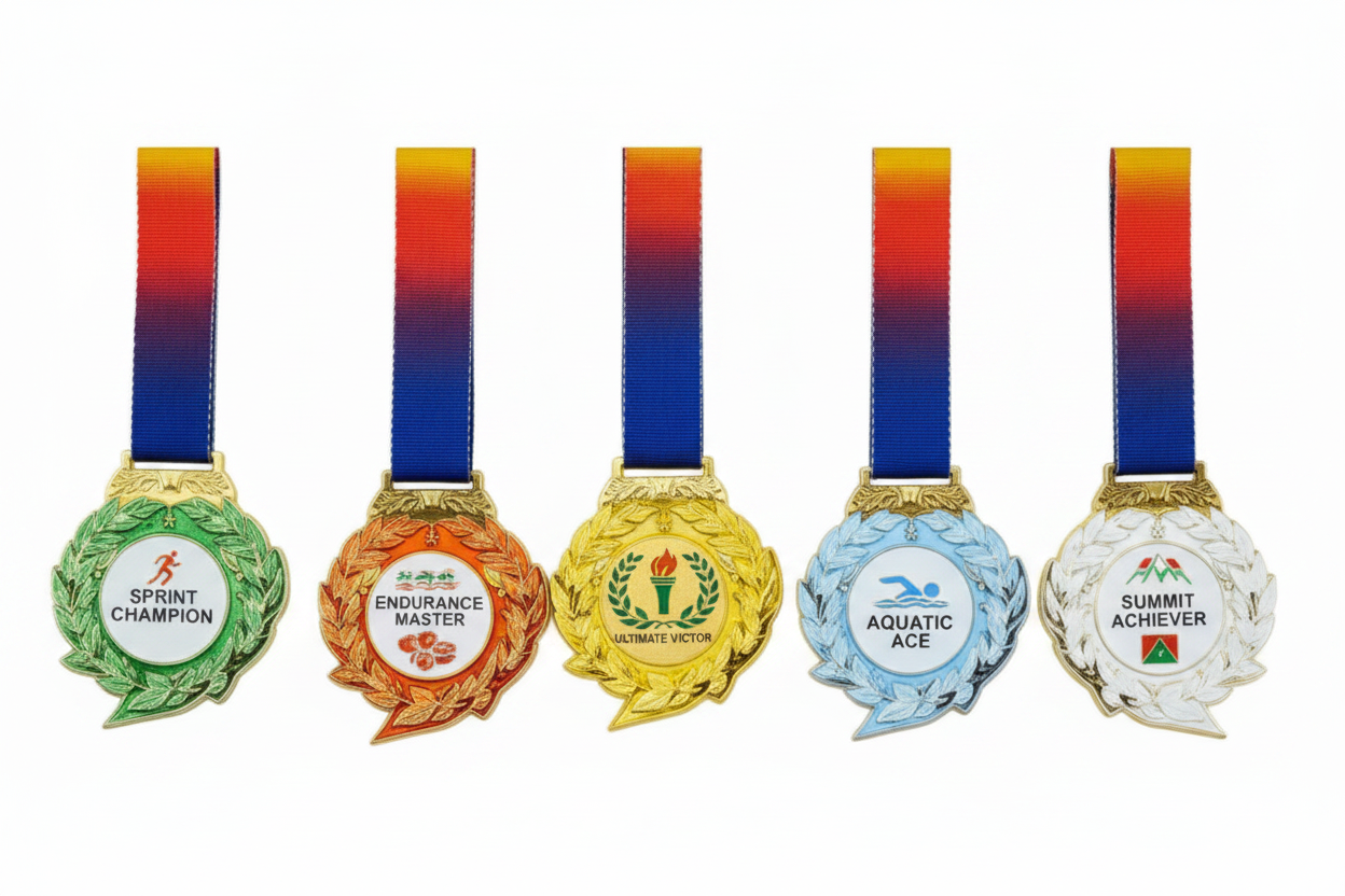 Elite Leaf Glass Medal