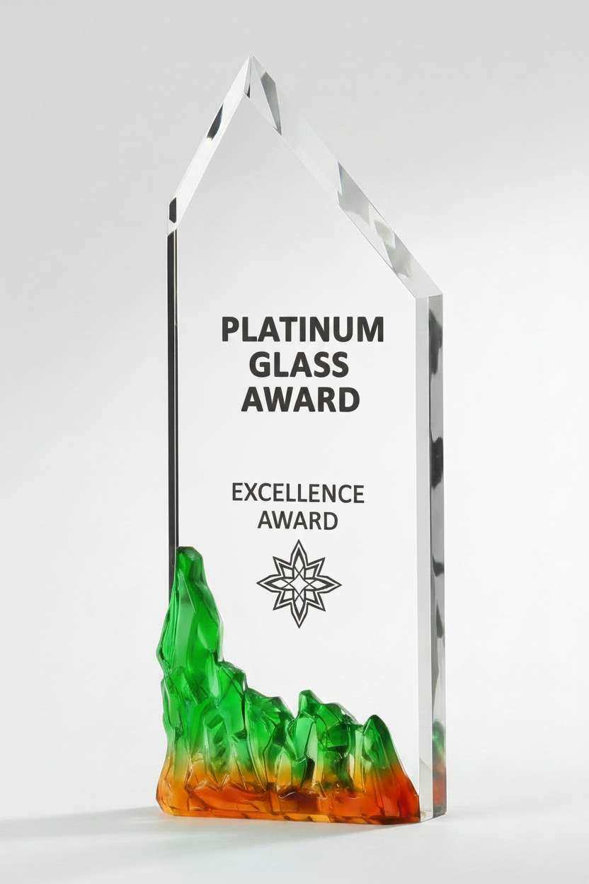Platinum Glass Award - Platinum Sovereign Glass Award