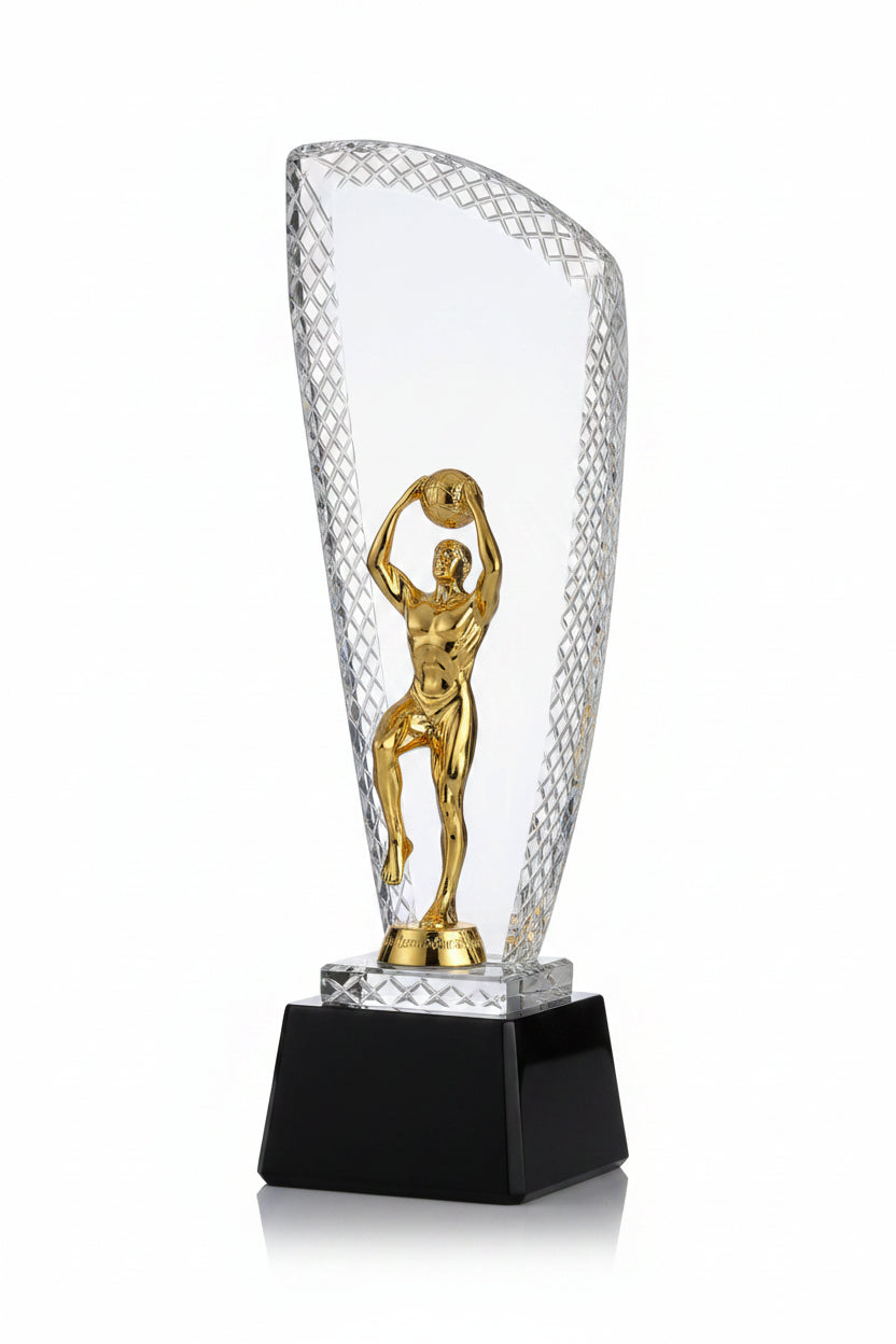 Prestige Glass Award - Prestige Crest Glass Award