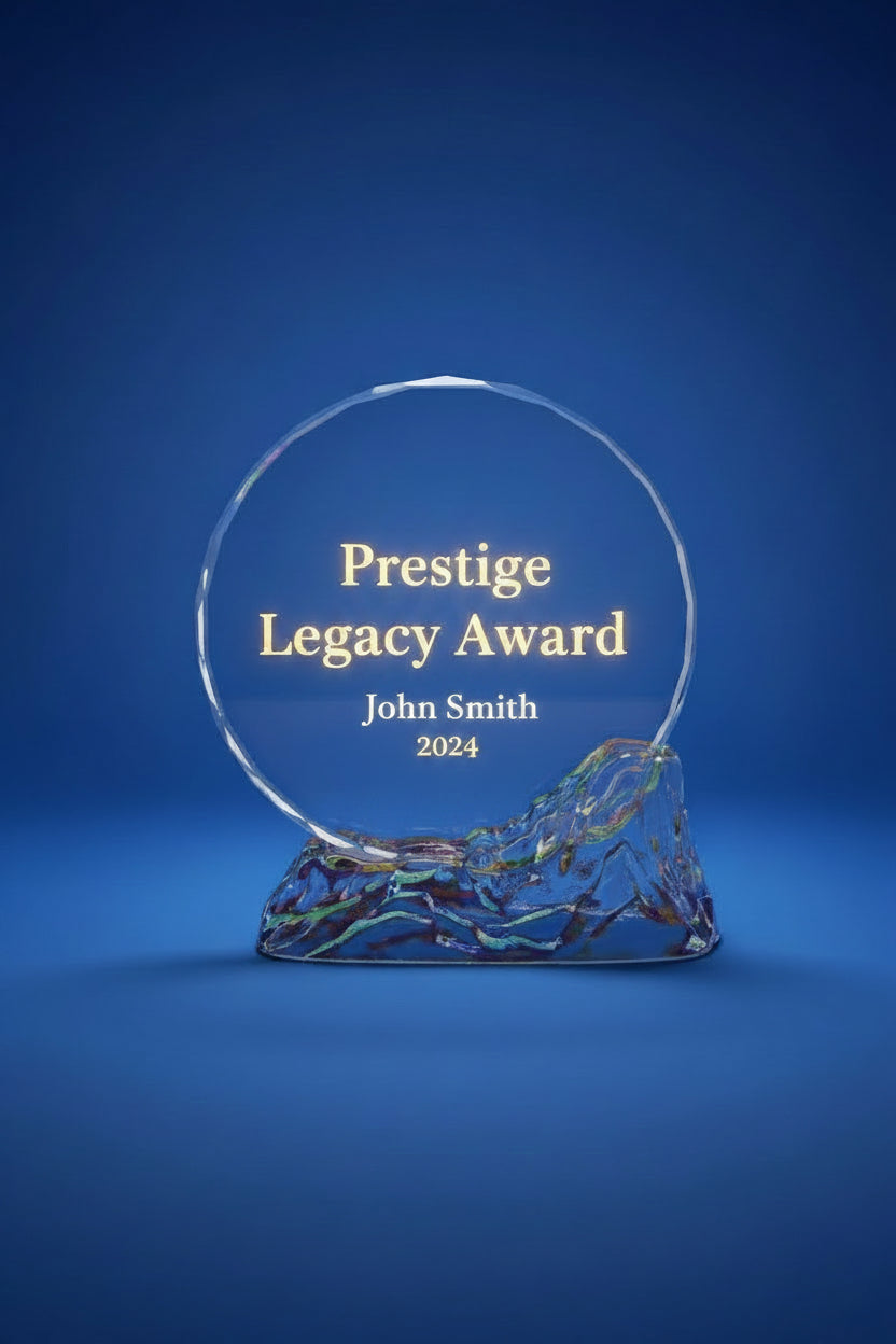 Prestige Glass Shield - Prestige Legacy Award
