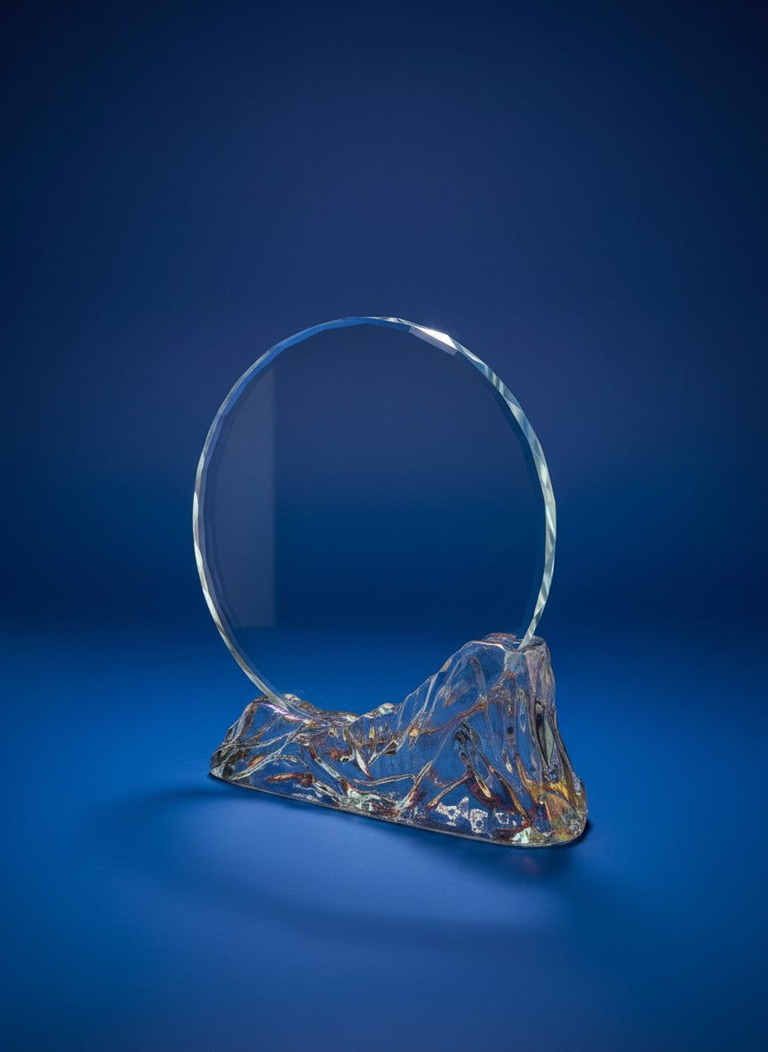 Heritage Glass Shield - Heritage Crest Award