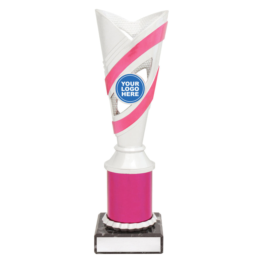 Curve Cups - Silver / Pink