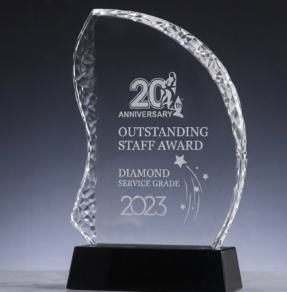 Crystal Glass Award - Crystal Achievement Glass Award