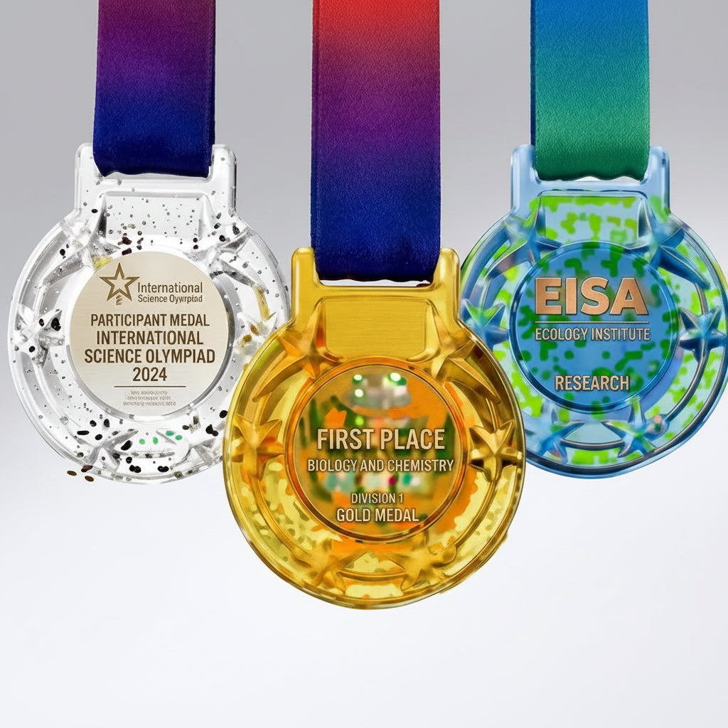 Elite Stars Glass Medal
