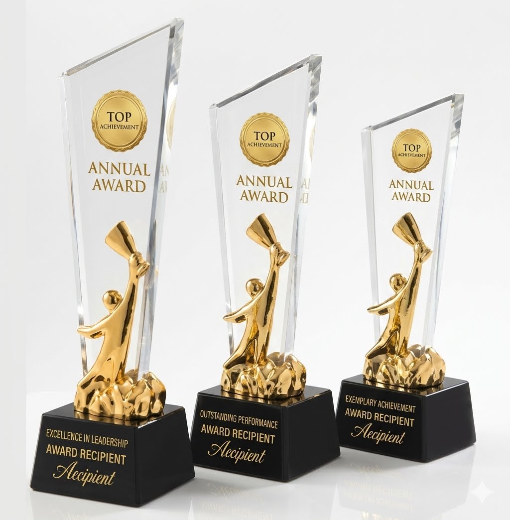 Excellence Glass Award - Excellence Achievement Glass Award