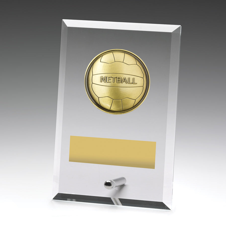 Glass Plaques - Netball