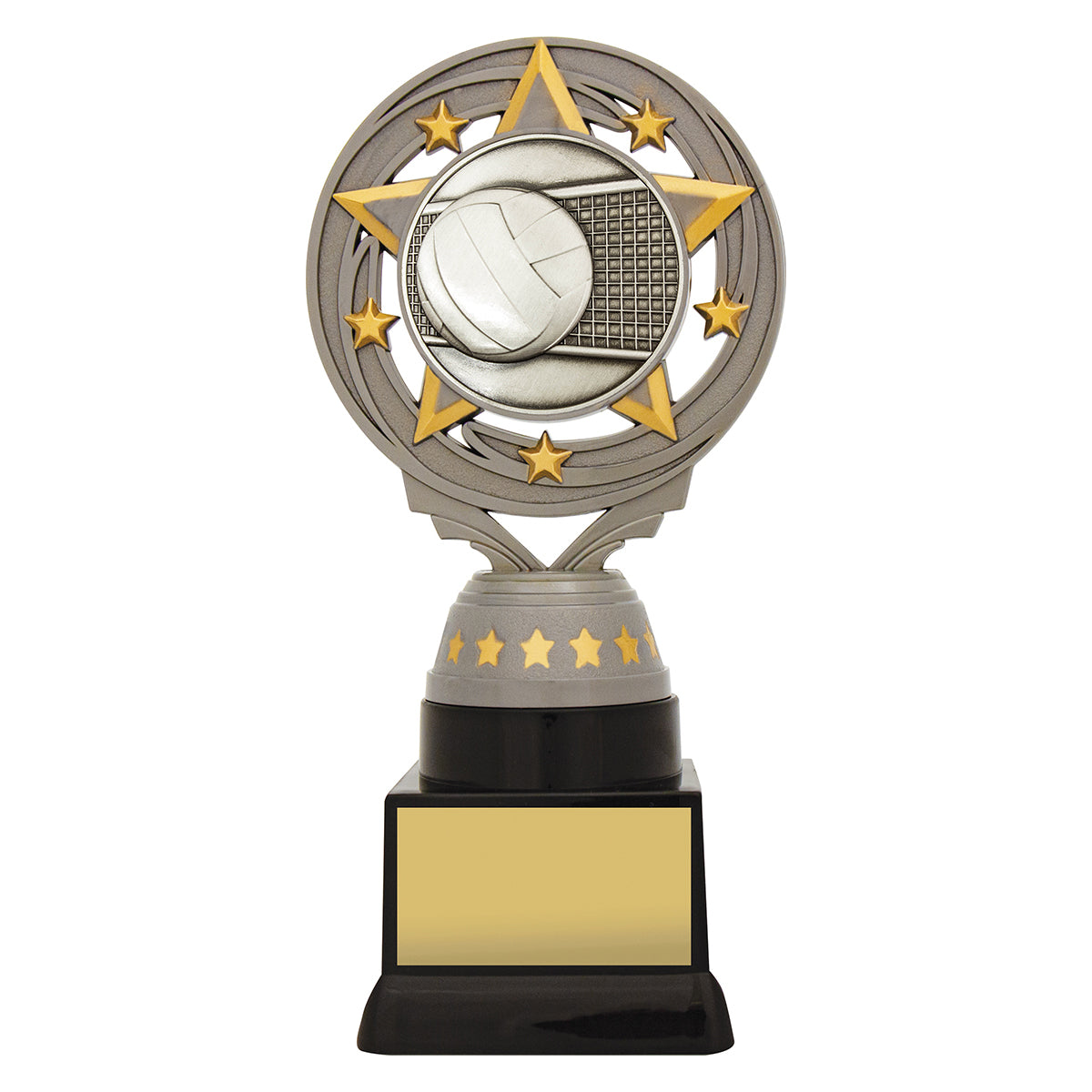 Silver Volleyball Torch