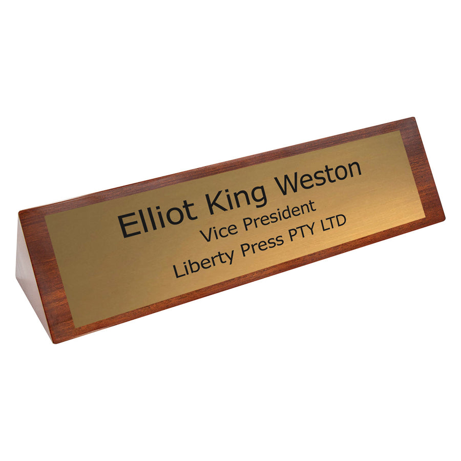 Timber Name Bar