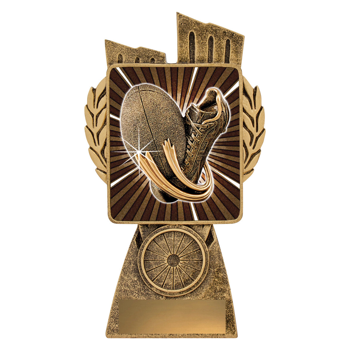 Antique Gold Lynx - Rugby Theme