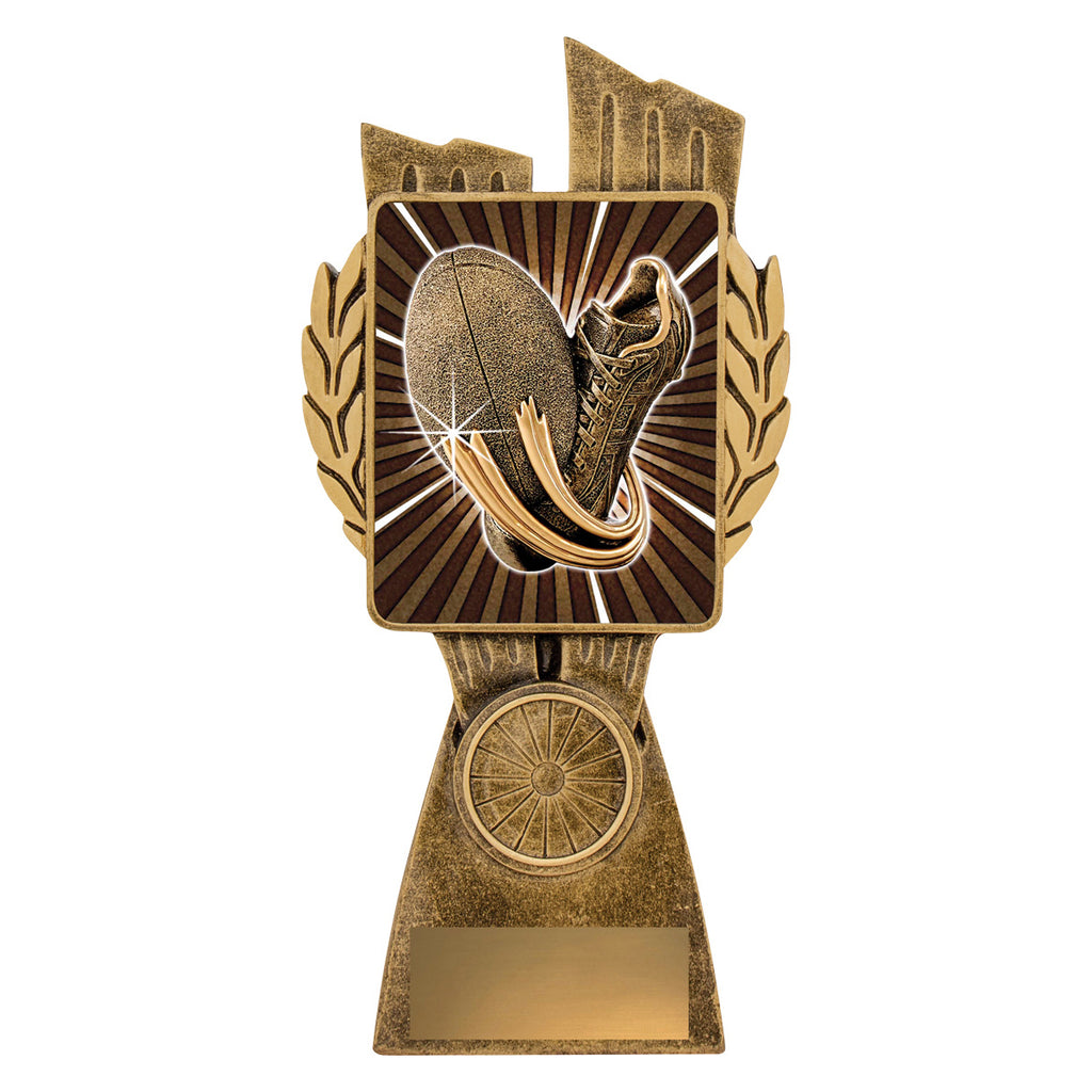 Antique Gold Lynx - Rugby Theme