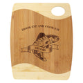 Bamboo Board Two Tone & Handle